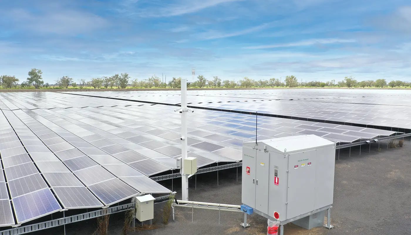 Solar Farm with Switchgear
