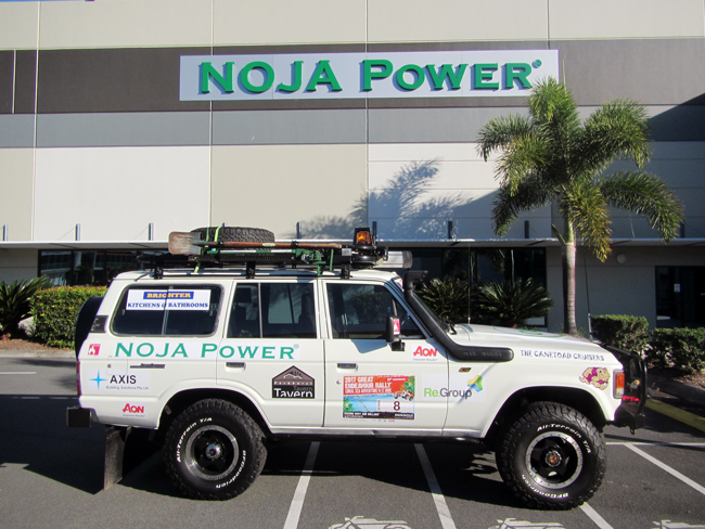 4wd rally entry "The Cane Toad Cruisers", supported by NOJA Power®