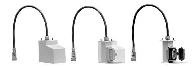 Figure 2 – Converter Option for RC10-200 Connections using existing cables, showing weatherproof cas
