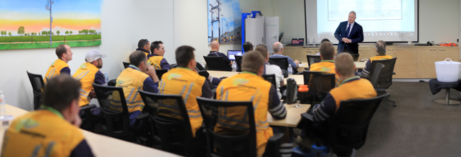 NOJA Power Group Managing Director Neil O’Sullivan welcomes delegates to the new training facility