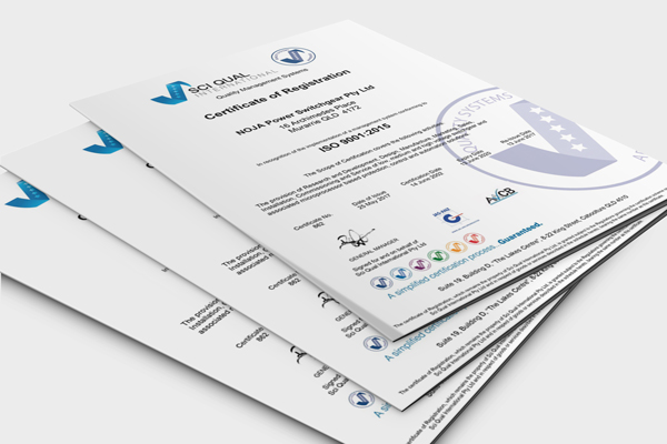 NOJA Power SCI Qual International, Quality Management System Certificate of Registration