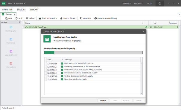 PQS data log remote access